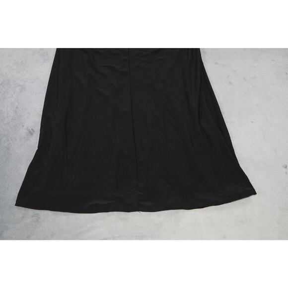 Roz & Ali Black Sleeveless Dress Women’s Pearl Embellished A-Line Tank Style L - Picture 7 of 9